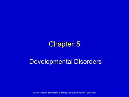 Developmental Disorders
