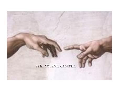 THE SISTINE CHAPEL. The Chapel has the dimension of the Temple of Solomon, as given in the Old Testament.