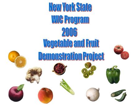 Project Overview In September 2005, The New York State Division of Nutrition identified state funds to provide WIC families with children the opportunity.
