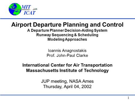 Airport Departure Planning and Control