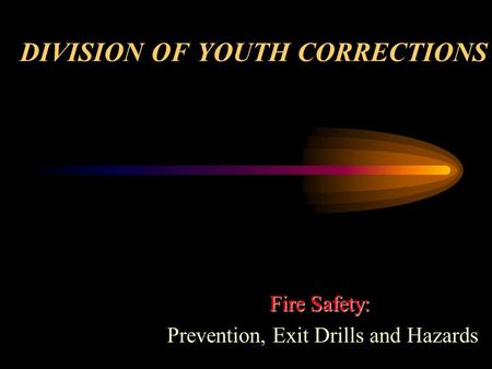 DIVISION OF YOUTH CORRECTIONS