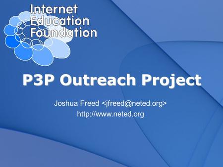 P3P Outreach Project Joshua Freed