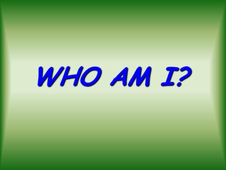 WHO AM I?.