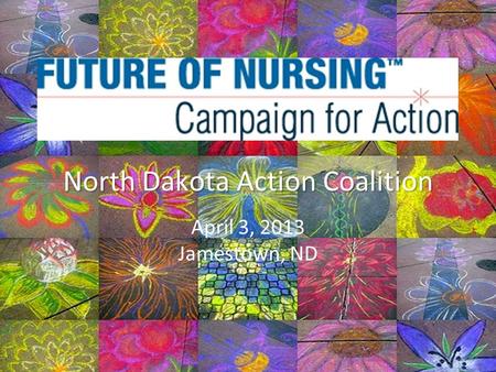 North Dakota Action Coalition April 3, 2013 Jamestown, ND.
