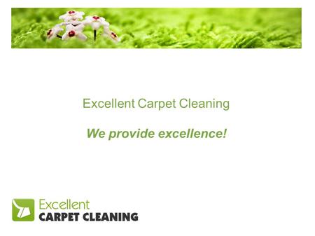 Excellent Carpet Cleaning We provide excellence!.