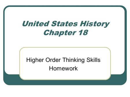 united states history homework help