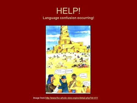 HELP! Language confusion occurring! Image from