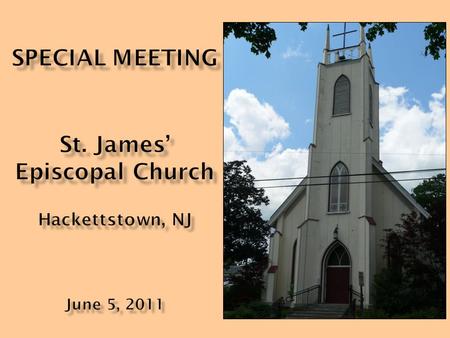 o Why are we meeting?  Repair of steeple o Current problems o Recent history of repairs o Why must steeple be repaired? o Where do we go from here? o.