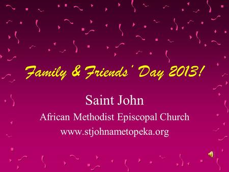 Saint John African Methodist Episcopal Church