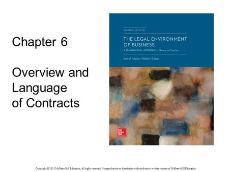 Chapter 6 Overview and Language of Contracts