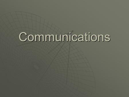 Communications. - Communication is a big part of everyday life - We communicate most effectively by using both aural and visual communication - When it.