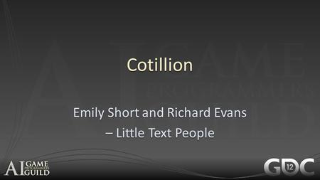 Emily Short and Richard Evans – Little Text People