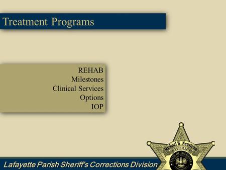 REHAB Milestones Clinical Services Options IOP REHAB Milestones Clinical Services Options IOP Treatment Programs.