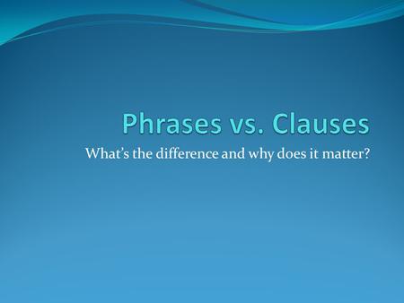 What’s the difference and why does it matter?