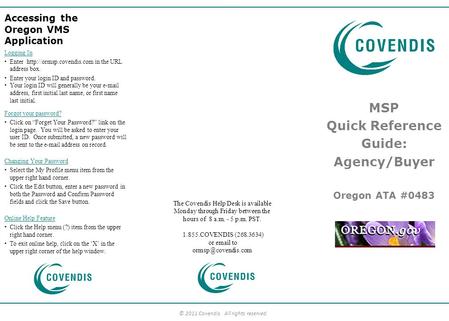 MSP Quick Reference Guide: Agency/Buyer