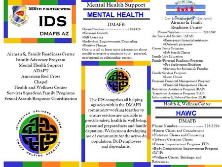 IDS MENTAL HEALTH HAWC Mental Health Support DMAFB AZ DMAFB DMAFB