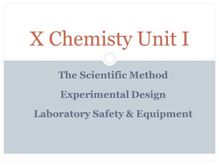Laboratory Safety & Equipment