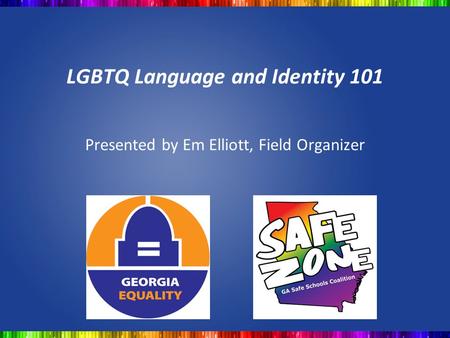 LGBTQ Language and Identity 101