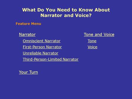 What Do You Need to Know About Narrator and Voice?