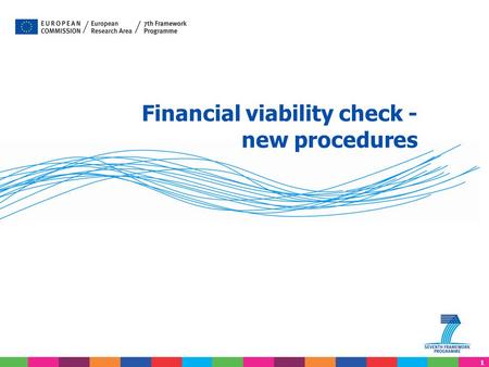 Financial viability check - new procedures