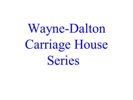 Wayne-Dalton Carriage House Series. Wayne-Dalton 7000 Series.