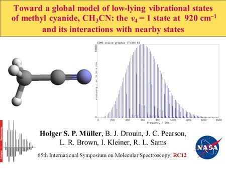 Toward a global model of low-lying vibrational states of methyl cyanide, CH 3 CN: the v 4 = 1 state at 920 cm –1 and its interactions with nearby states.