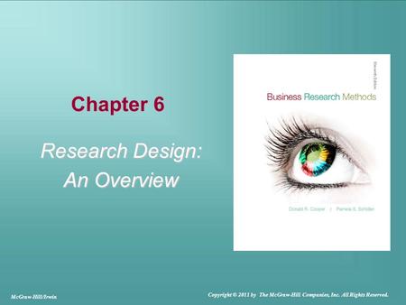Research Design: An Overview