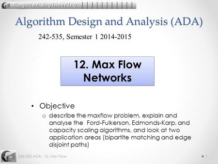 Algorithm Design and Analysis (ADA)