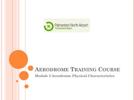 Aerodrome Training Course