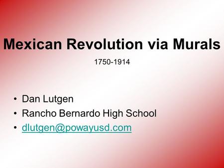 Mexican Revolution via Murals