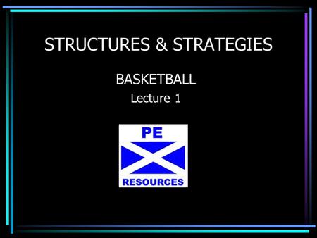 STRUCTURES & STRATEGIES BASKETBALL Lecture 1. CYCLE OF ANALYSIS (Recap) 1. INVESTIGATE – Where you explain how a specific aspect of performance was investigated.