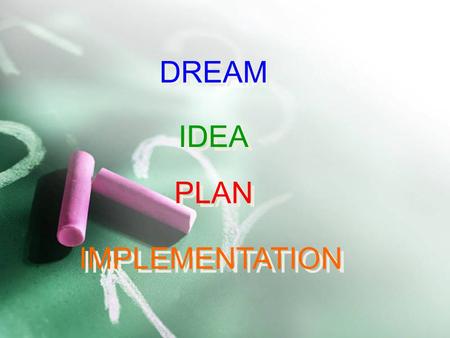 DREAM PLAN IDEA IMPLEMENTATION. 2 Present to: Amirkabir University of Technology (Tehran Polytechnic) & Semnan University Dr. Kourosh Kiani
