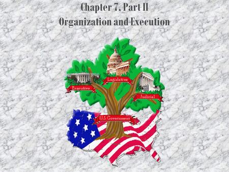Chapter 7, Part II Organization and Execution