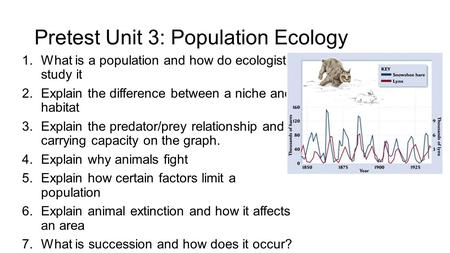 Pretest Unit 3: Population Ecology
