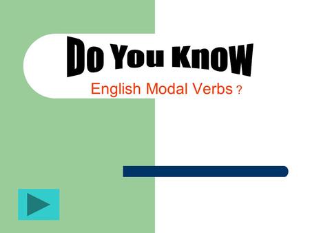 English Modal Verbs ? Section Two Simple Modal Verbs Section Three Past forms of Modal Verbs and their functions Section One Basic Information about.