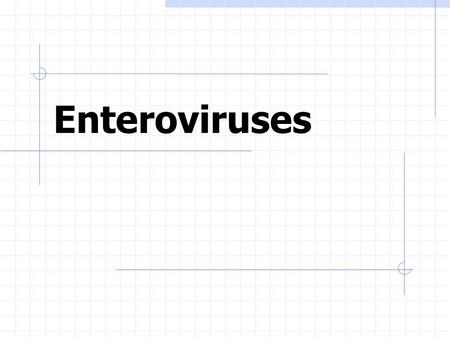Enteroviruses.