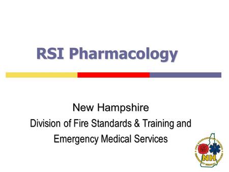 RSI Pharmacology New Hampshire