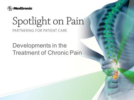 Developments in the Treatment of Chronic Pain