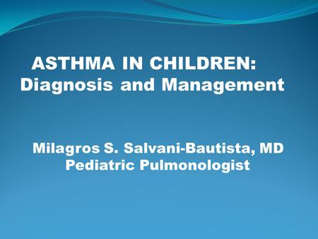 Diagnosis and Management