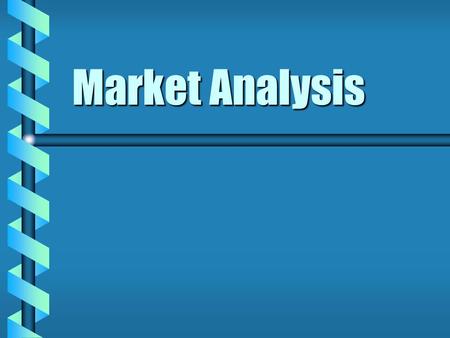 Market Analysis. A Six-Step Approach to Understanding the Nature of Competitive Markets b Define the Relevant Market b Analyze Primary Demand for the.