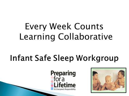 Every Week Counts Learning Collaborative Infant Safe Sleep Workgroup.