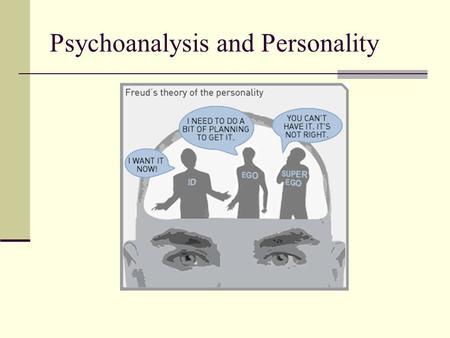 Psychoanalysis and Personality. Freud Unconscious Early childhood Id, ego and superego Psychosocial stages of development-Children encounter conflicts.