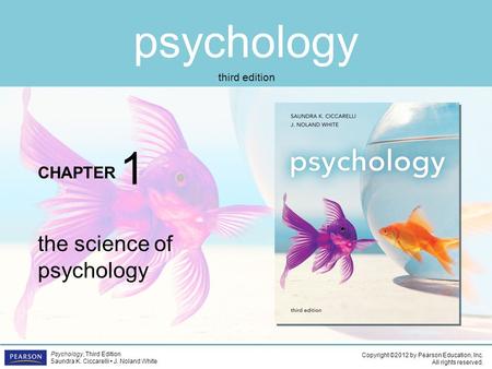 1 the science of psychology.