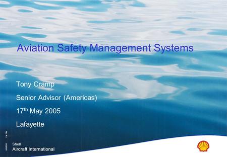 Aviation Safety Management Systems