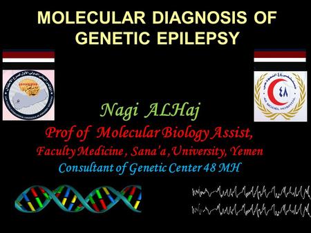 Nagi ALHaj MOLECULAR DIAGNOSIS OF GENETIC EPILEPSY