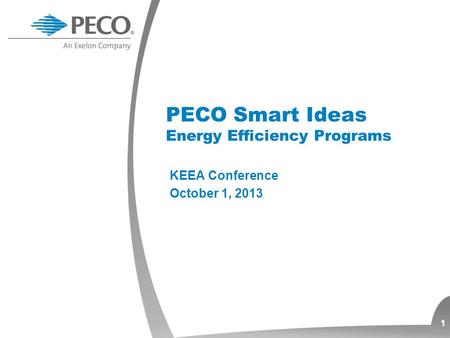 PECO Smart Ideas Energy Efficiency Programs