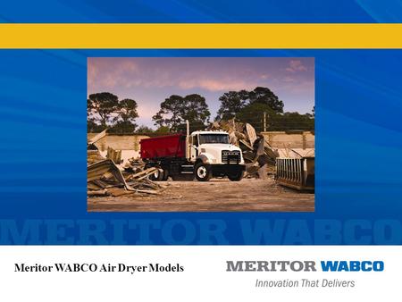 Meritor WABCO Air Dryer Models