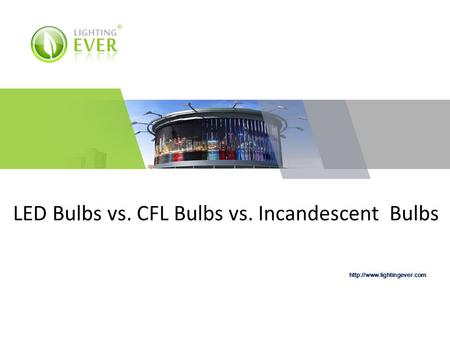 LED Bulbs vs. CFL Bulbs vs. Incandescent Bulbs