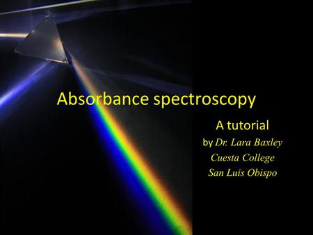 Absorbance spectroscopy
