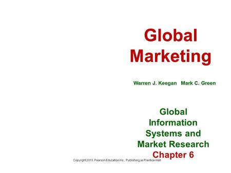 Global Information Systems and Market Research